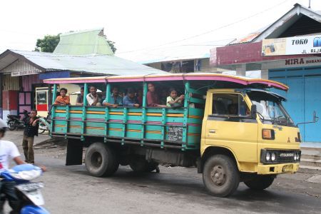 Fahrt im Lastwagen alla PNG