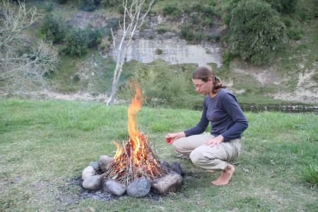 Ein nettes Lagerfeuer ist leider nicht ueberall erlaubt