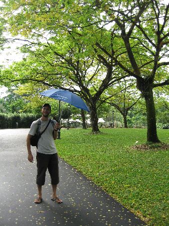 sweating in the rain