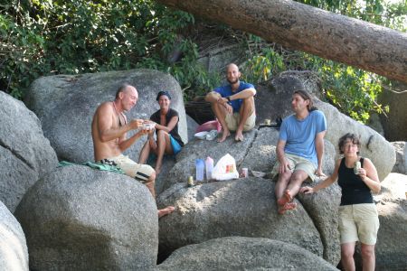 Mittagessen on the rocks