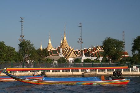 Longtailboot am Mae Nam Chao Phraya