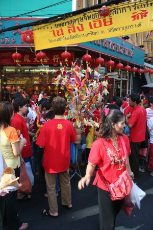 rot ist die Farbe des chinesischen Jahreswechsels
