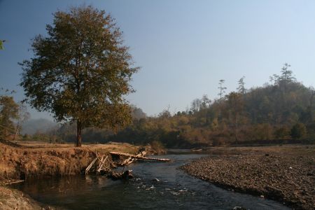 spazieren am Lang River