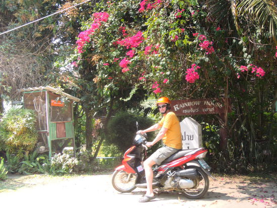 Biker vor unserem Guesthouse