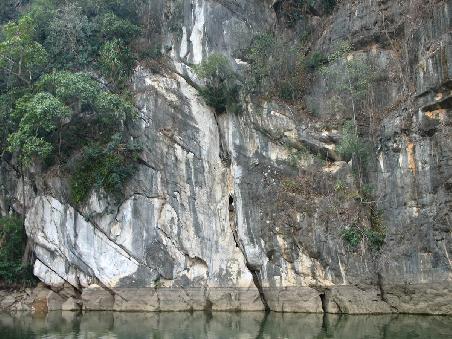 Erster Kletterfelsen