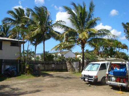 unser Stellplatz, Carpark Cairns