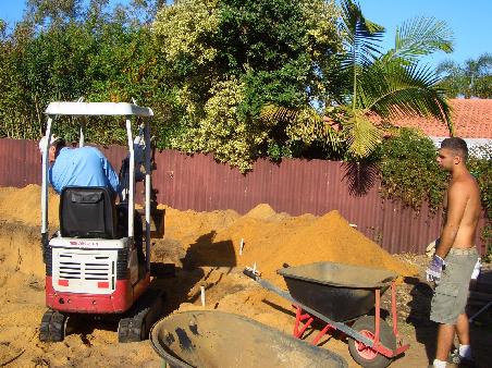 Die Poolbaustelle