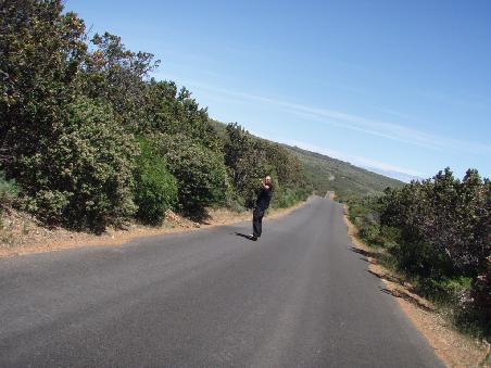 Downhill skating..scary