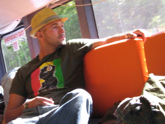 der erste Tag im Bus...muede!!!