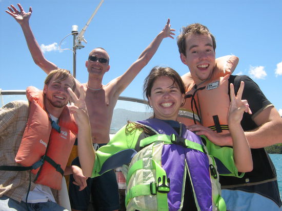 Die crew...von links Brat,Hank,Toutschy und Carry