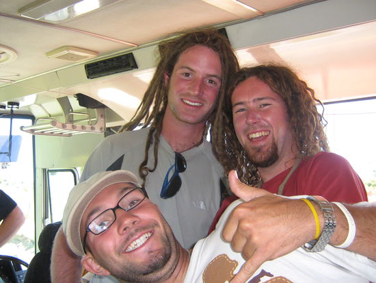 Zwei anhalter die wir mitgenommen haben