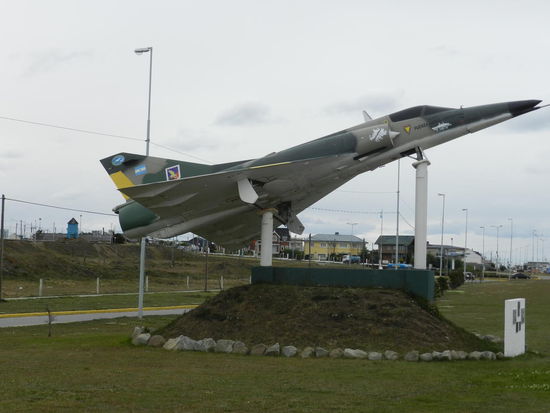 Düsenjet in Rio Grande erinnert an den Falklandkrieg
