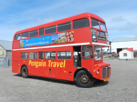 Londoner Doppeldecker in Stanley