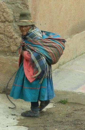 Schäferin in Pukara