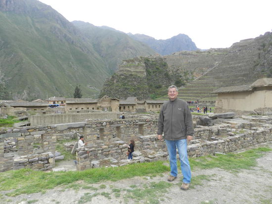 In den Ausgrabungsstätten der Inkas von Ollantaytambo