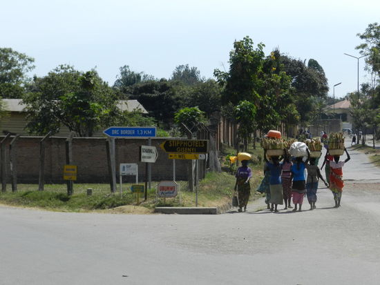 In Gisenyi am Kivusee, kurz vor der Grenze zum Kongo (Goma)