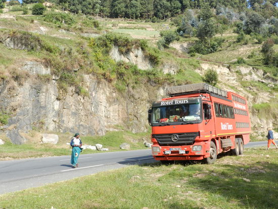 Auf dem Weg durch die Berge nach Kigali