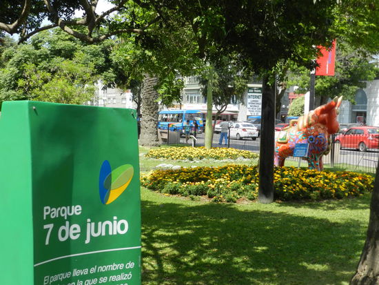 Hübsche Grünanlagen gibt es in Miraflores