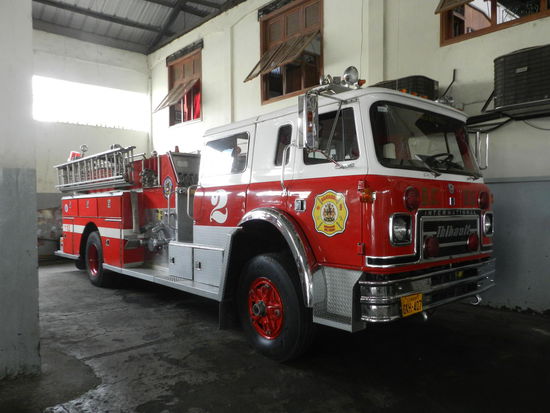 Da das Feuerwehrmuseum geschlossen hatte, schauten wir uns die Feuerwache an