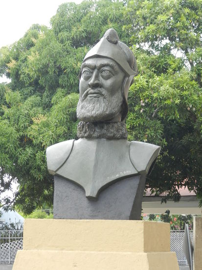 Büste des Stadtgründers Panamas, Pedro Arias de Avila