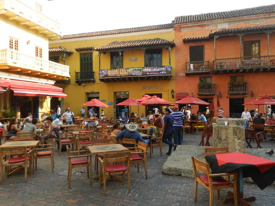 Der Marktplatz in Cartagena