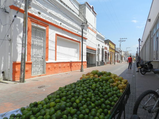 Frische Limetten auf dem Verkaufswagen