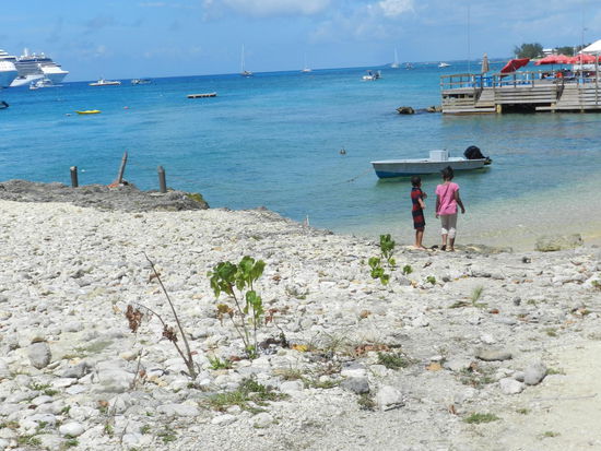 Auf dem Weg zum Badestrand