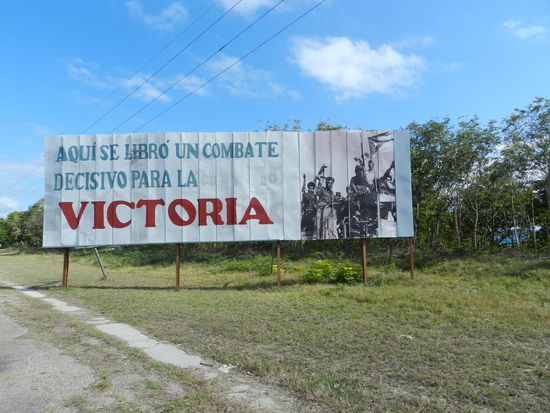 Damit es jeder weiß: hier fand die entscheidene Schlacht der Revolution statt