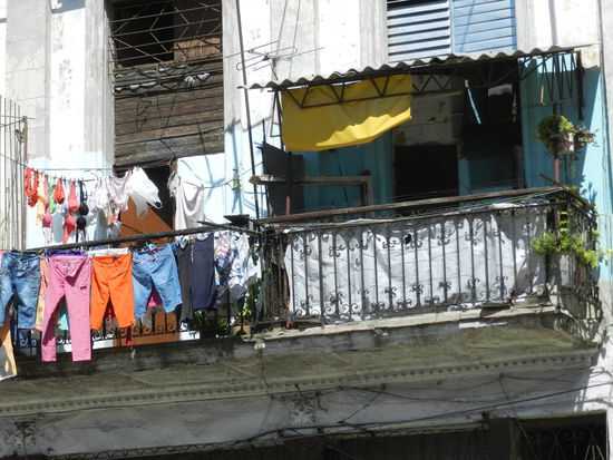 Balkon in Havanna-Viejo, der Altstadt