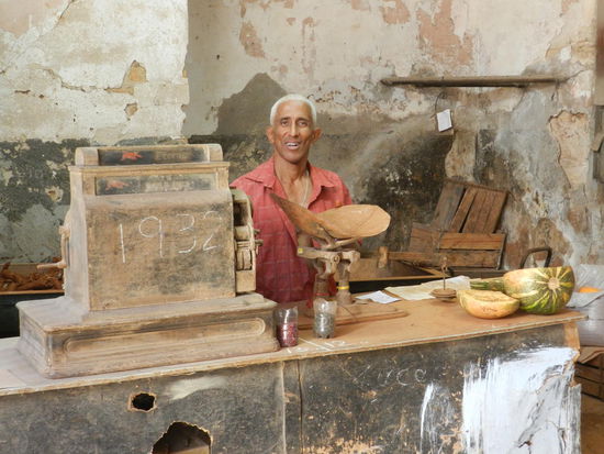 Ladenbesitzer in der Altstadt