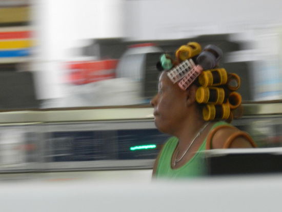 Auch sie muss waschen, da kann das Haar doch bei trocknen