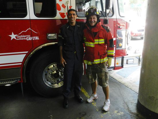 Besuch auf der Hauptfeuerwache von Caracas
