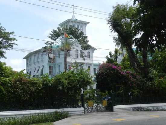 Der Präsidentenpalast in Georgetown