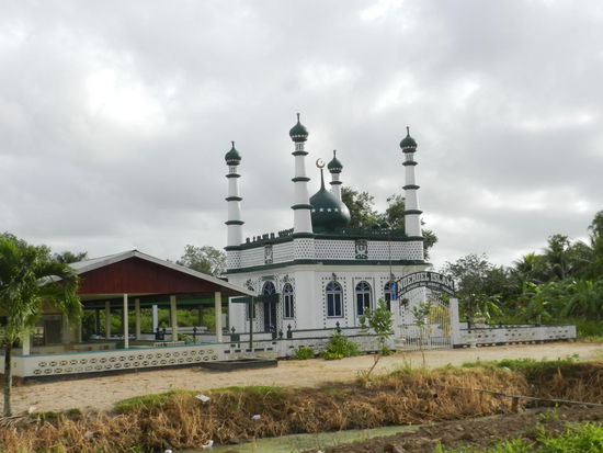 Moschee in einem Dorf kurz hinter Paramaribo