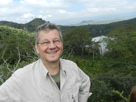 Ein erster Blick auf den Kratersee.