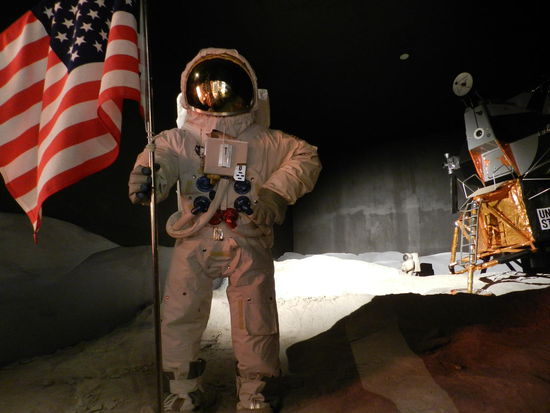 Die Europäer waren zwar noch nicht auf dem Mond, aber kein Spacemuseum ist ohne die Apollomissionen