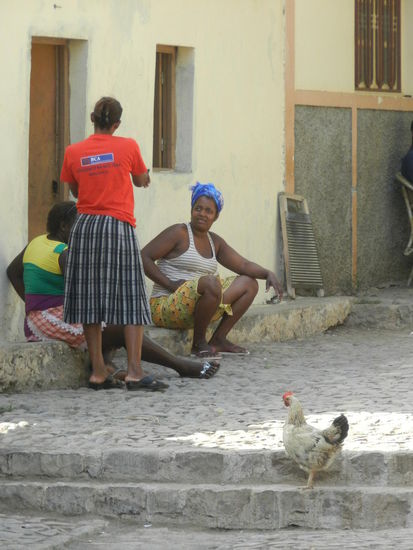 Chicas beim Mittagsschwatz
