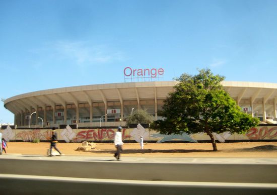 Das Fußballstadion von Dakar
