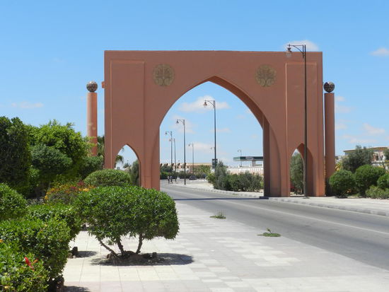 Stadttor in Richtung Flughafenausfallstraße