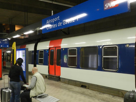 Mit der RER geht´s zum Gare du Nord