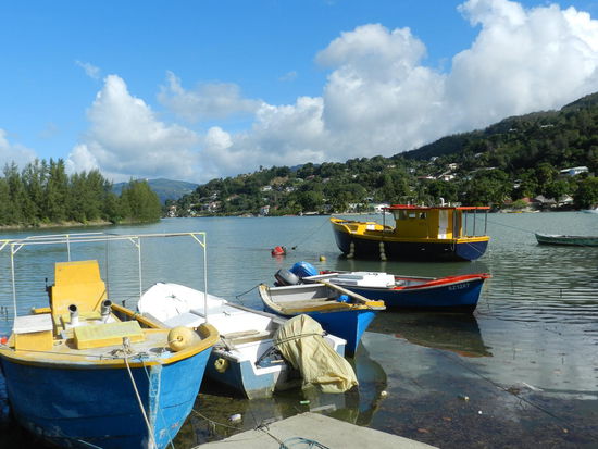 Blick von Anse Etoile auf die Bucht