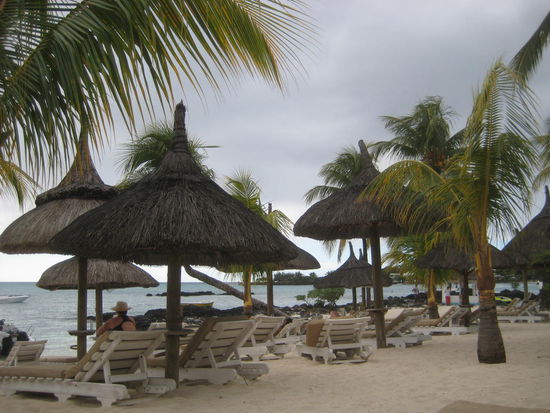 Unser Hotelstrand, hier werden wir relaxen...