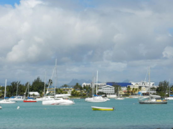 Blick auf die Bucht Grand Baies.