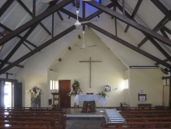 Im Inneren der Kirche.