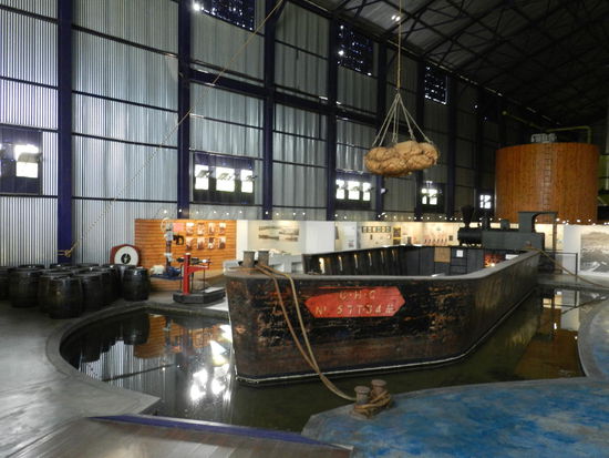 Mit diesen Schuten wurde der Zucker aus anderen Küstengebieten zur Verarbeitung angeliefert.