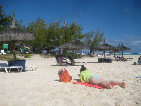 Strand auf der Ile Gabriele - mehr hat die unbewohnte Insel nicht zu bieten (muss sie aber auch nicht!)