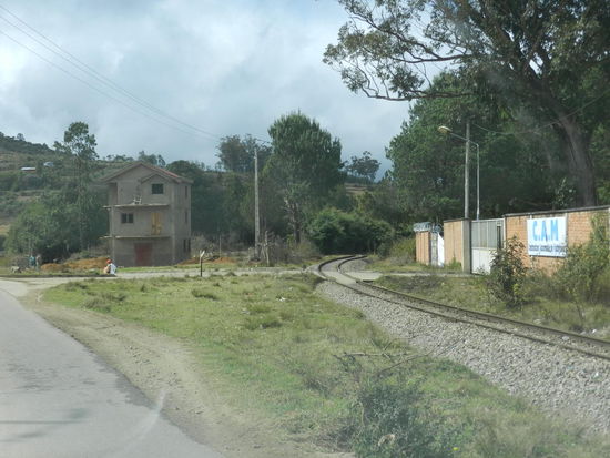 Die Eisenbahnlinie ist kaum noch in Gebrauch