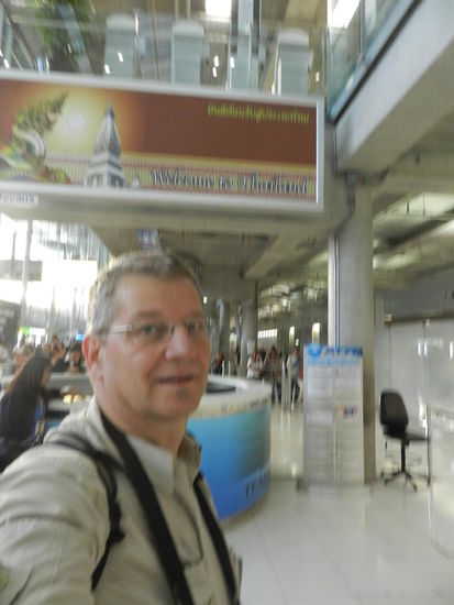Welcome to Thailand! Ein selfie zur Ankunft in BKK
