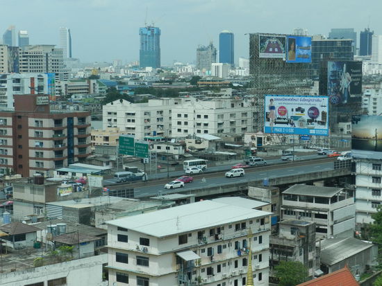 Blick aus meinem Hotelfenster auf die Skyline