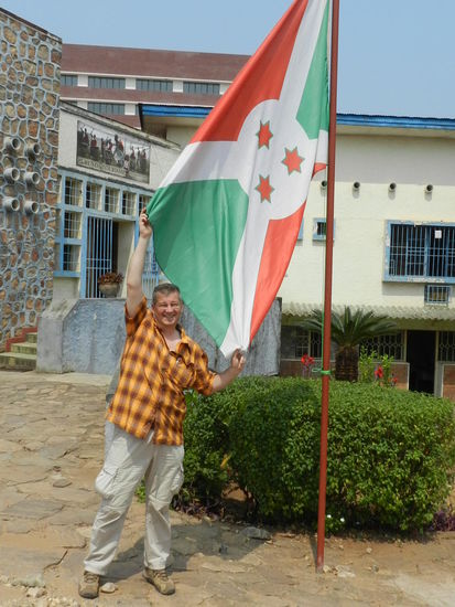 Vor der Touristinformation in Bujumbura.